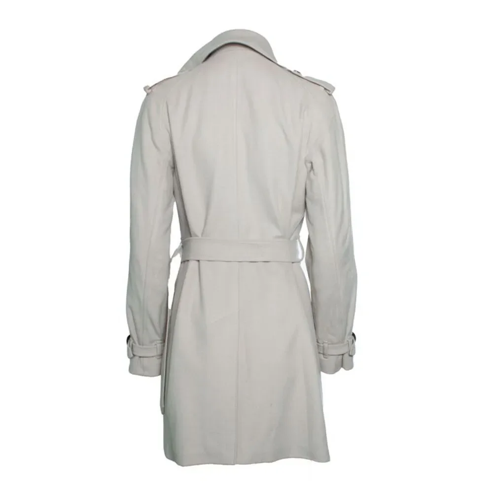 Burberry, Beige trenchcoat in wool - Picture 3 of 9